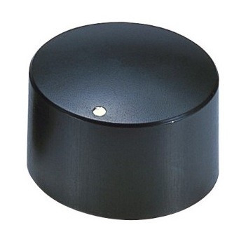 41028 Black Plastic Knobs with white indicator dot on top