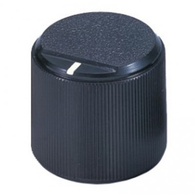 41029 Black Plastic Knobs with knurl on side