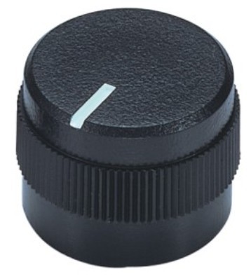 46102 Black Plastic Knobs with indicator line on top